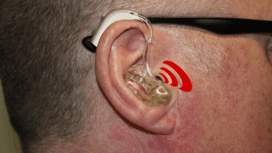 Hearing aid whistling icon
